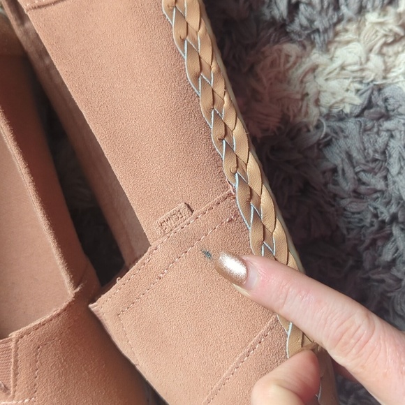 TOMS Women's Alpargata Leather Wrap Loafer Flat Pink Size Women's 9 - Picture 7 of 9